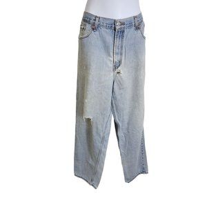 Vintage Levis 560 light was distressed with holes comfort fit jeans